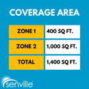 Senville AURA 27,000 BTU (9K + 18K) Dual Zone Mini Split Air Conditioner - 230V
