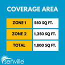 Senville AURA 36,000 BTU (12K + 24K) 23 SEER2 Dual Zone Mini Split Air Conditioner - 230V