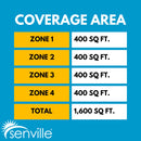 Senville AURA 36,000 BTU (9K + 9K + 9K + 9K) 23 SEER2 4 Zone Mini Split Air Conditioner - 230V