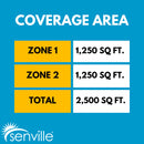 Senville AURA 48,000 BTU (24K + 24K) 23 SEER2 Dual Zone Mini Split Air Conditioner - 230V