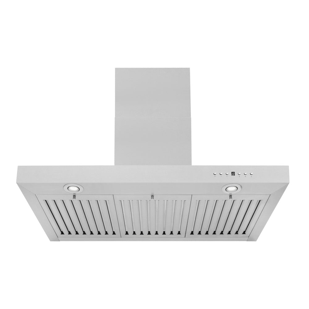 ZLINE Convertible Vent 36-inch range hood in stainless steel KE-36, front view