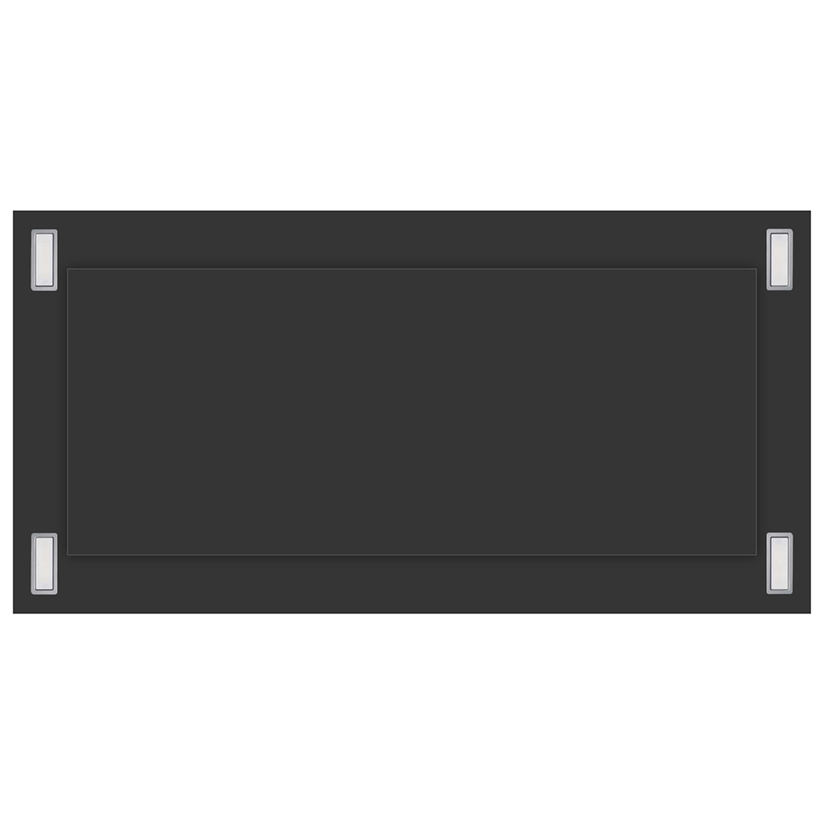 Victory 38-Inch 600 CFM Flush Ceiling Range Hood in Matte Black