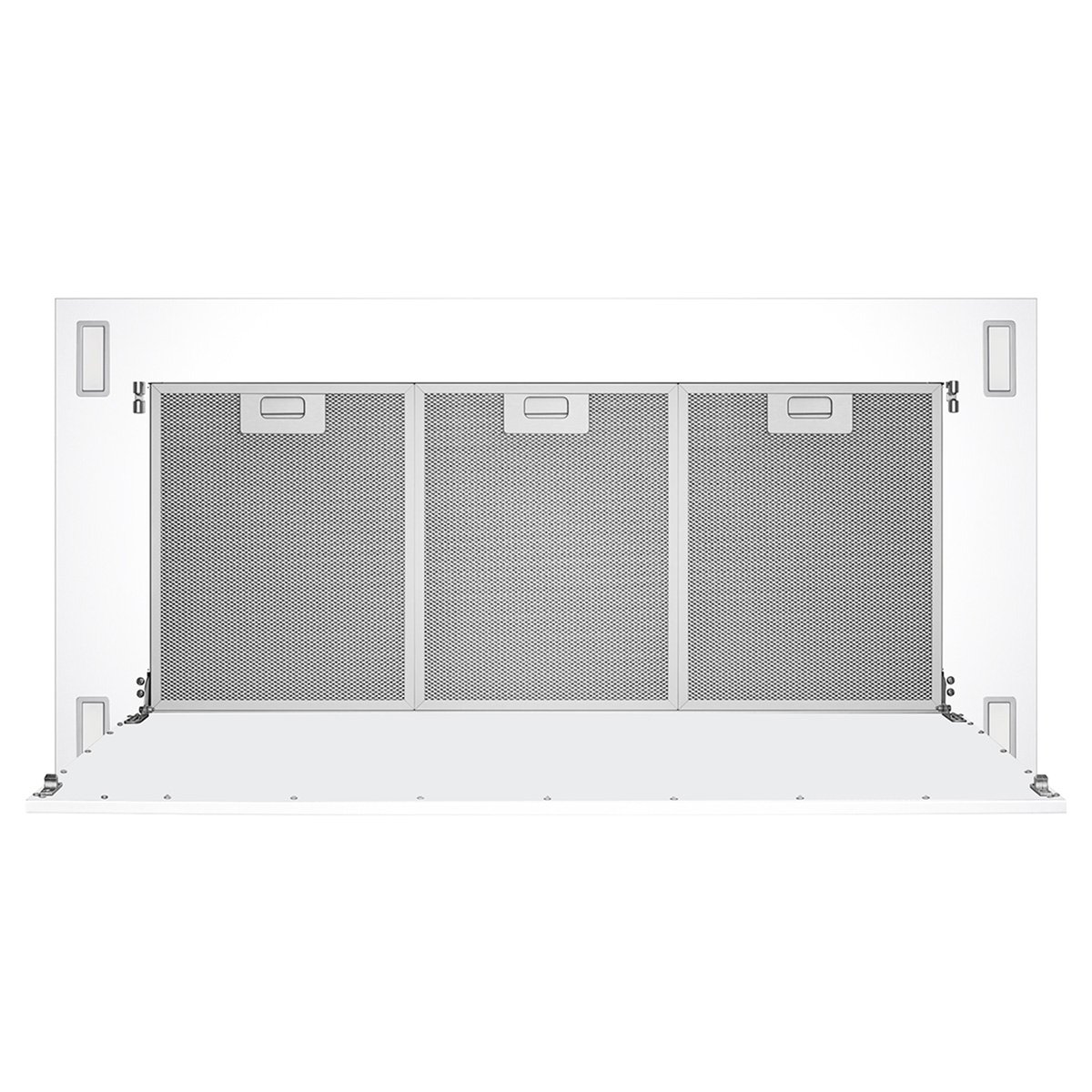Victory 38-Inch 600 CFM Flush Ceiling Range Hood in Matte White