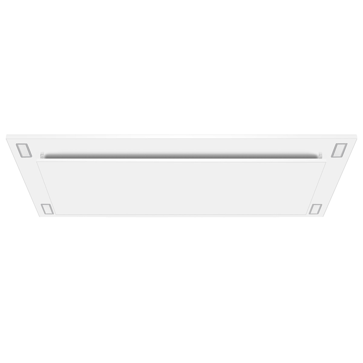 Victory 38-Inch 600 CFM Flush Ceiling Range Hood in Matte White