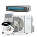 Pioneer® Quantum Ultra™ 9,500 BTU 19.6 SEER2 230V Ceiling Concealed Ducted Mini-Split Air Conditioner Inverter Heat Pump Full Set
