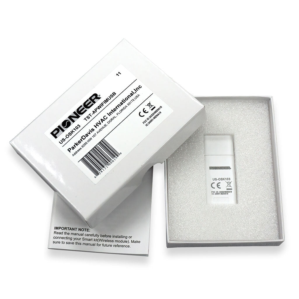 Pioneer Wireless Internet Remote Programming & Access Dongle for WYS/WS Series Air Conditioner Heat Pump Systems