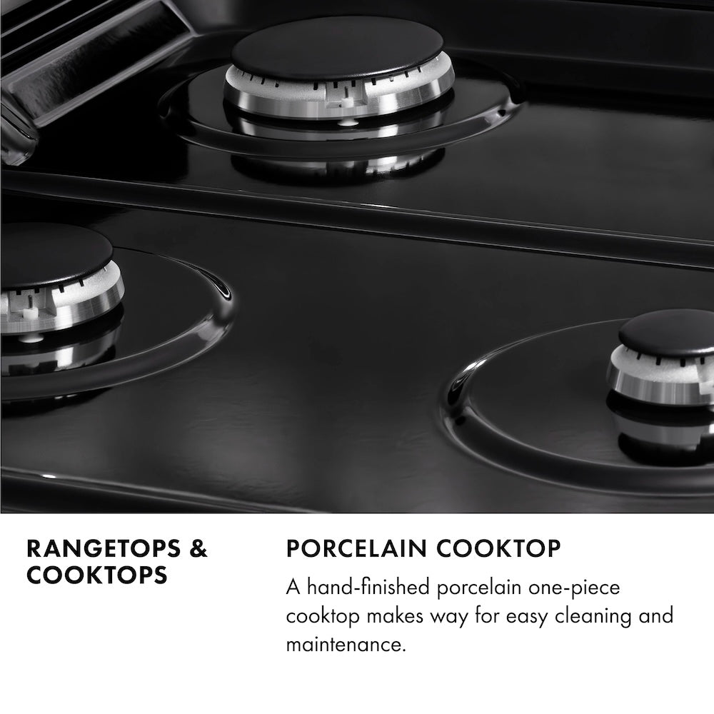 ZLINE 36-inch cooktop in stainless steel RC-BR-36-PBT, from above