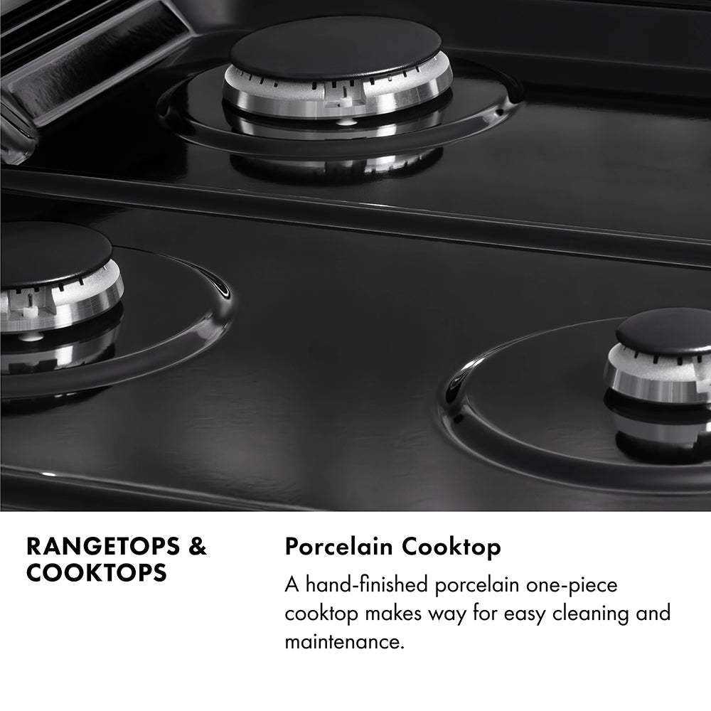 ZLINE Classic 30-inch rangetop in stainless steel RT30, from above