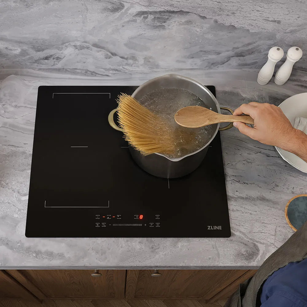 ZLINE 24-inch cooktop in stainless steel FCIND-24, from above