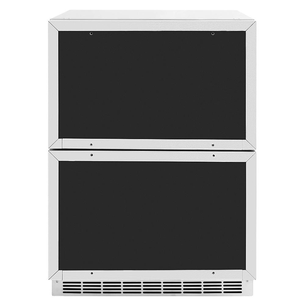 ZLINE Autograph Edition Touchstone 24-inch refrigerator, panel ready and matte black accents RDSPOZ-24-MB, view 4