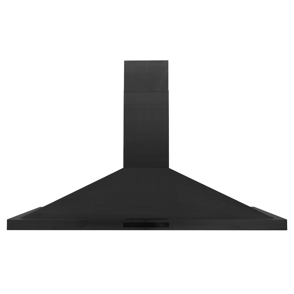 ZLINE Convertible Vent 42-inch range hood in black stainless steel BSKBN-42, front view