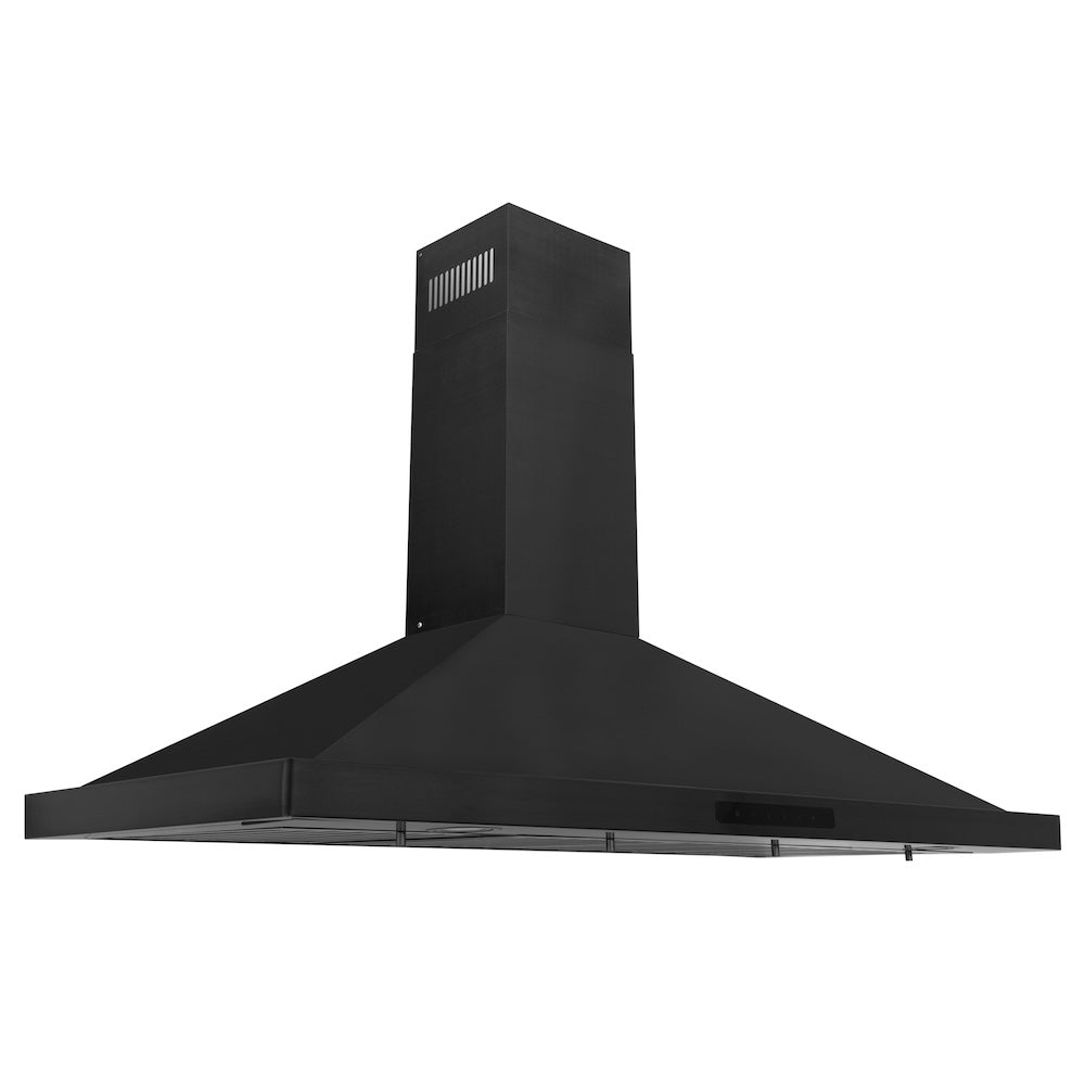 ZLINE Convertible Vent 48-inch range hood in black stainless steel BSKBN-48, view 3
