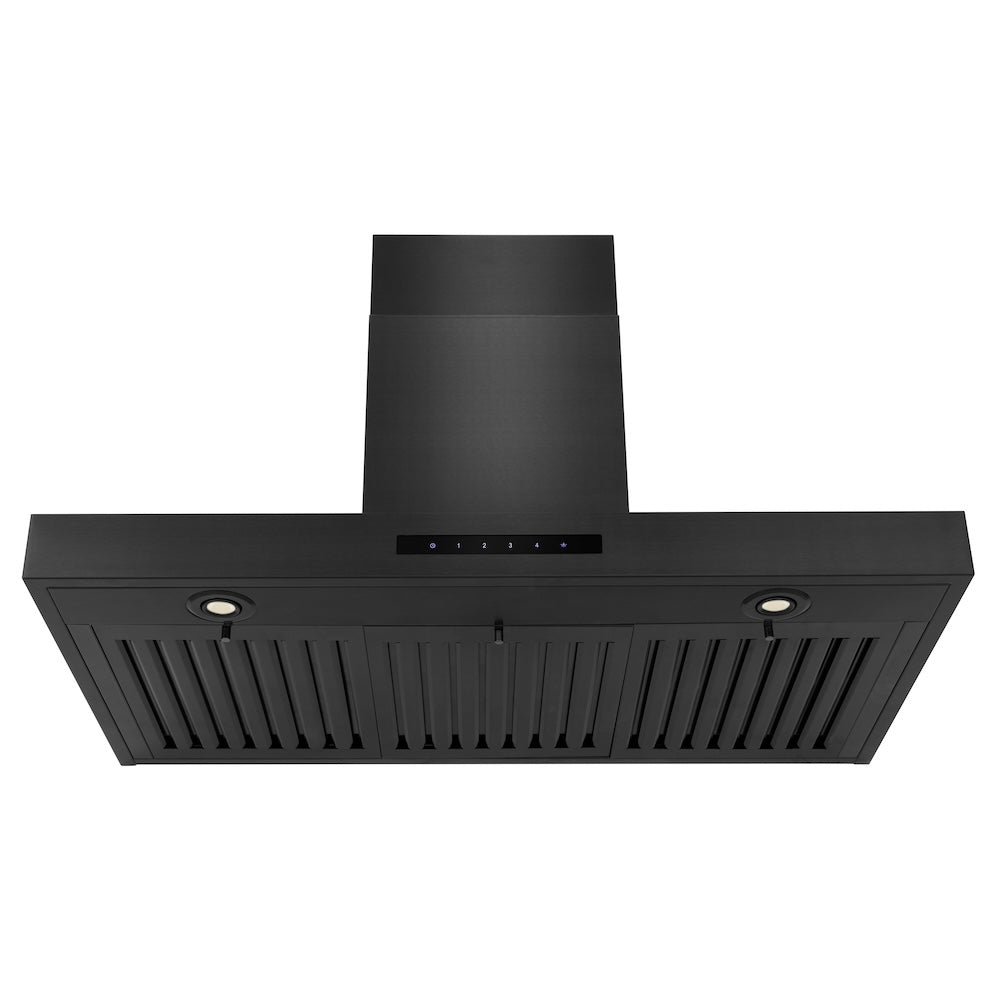 ZLINE Convertible Vent 30-inch range hood in black stainless steel BSKEN-30, front view