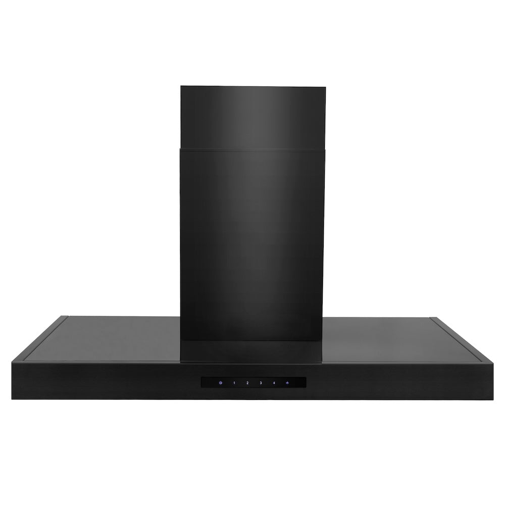 ZLINE Convertible Vent 30-inch range hood in black stainless steel BSKEN-30, front view