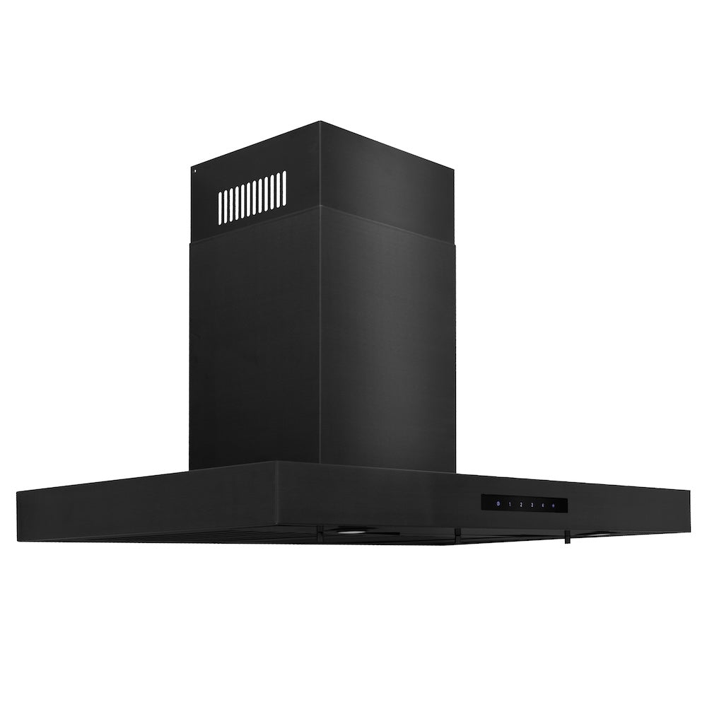ZLINE Convertible Vent 30-inch range hood in black stainless steel BSKEN-30