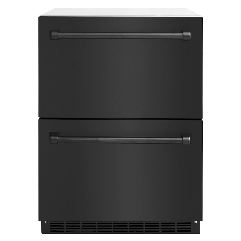 ZLINE Touchstone 24-inch refrigerator in black stainless steel RDSO-BS-24