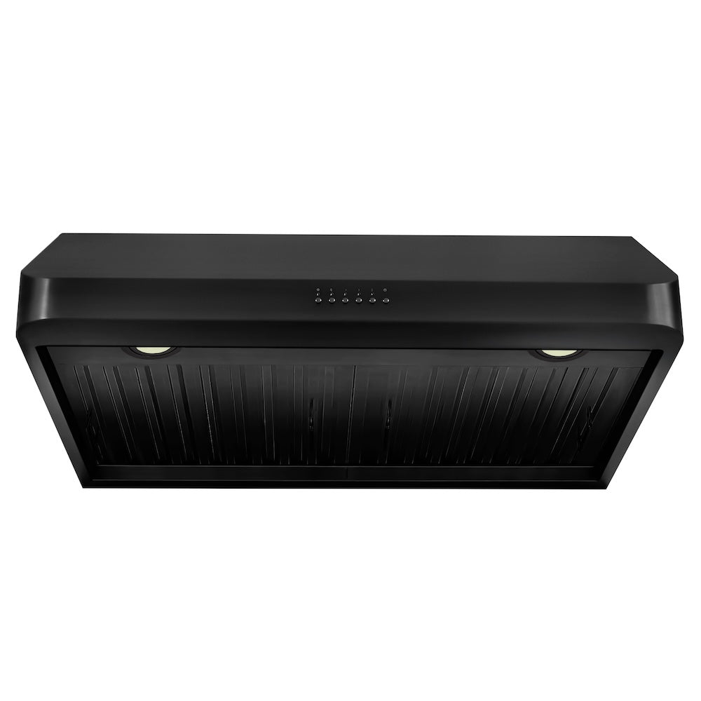 ZLINE 36-inch range hood in black stainless steel BS623-36, view 3