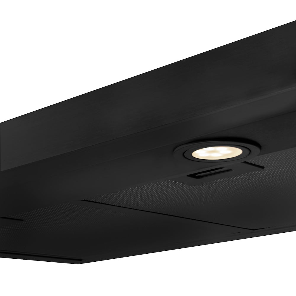 ZLINE 30-inch range hood in black stainless steel BS617-30, detail
