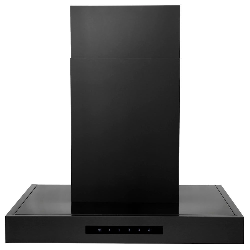 ZLINE Convertible Vent 24-inch range hood in black stainless steel BSKEN-24, front view