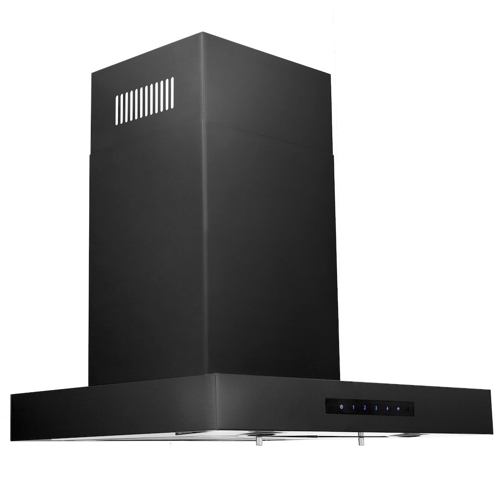 ZLINE Convertible Vent 24-inch range hood in black stainless steel BSKEN-24
