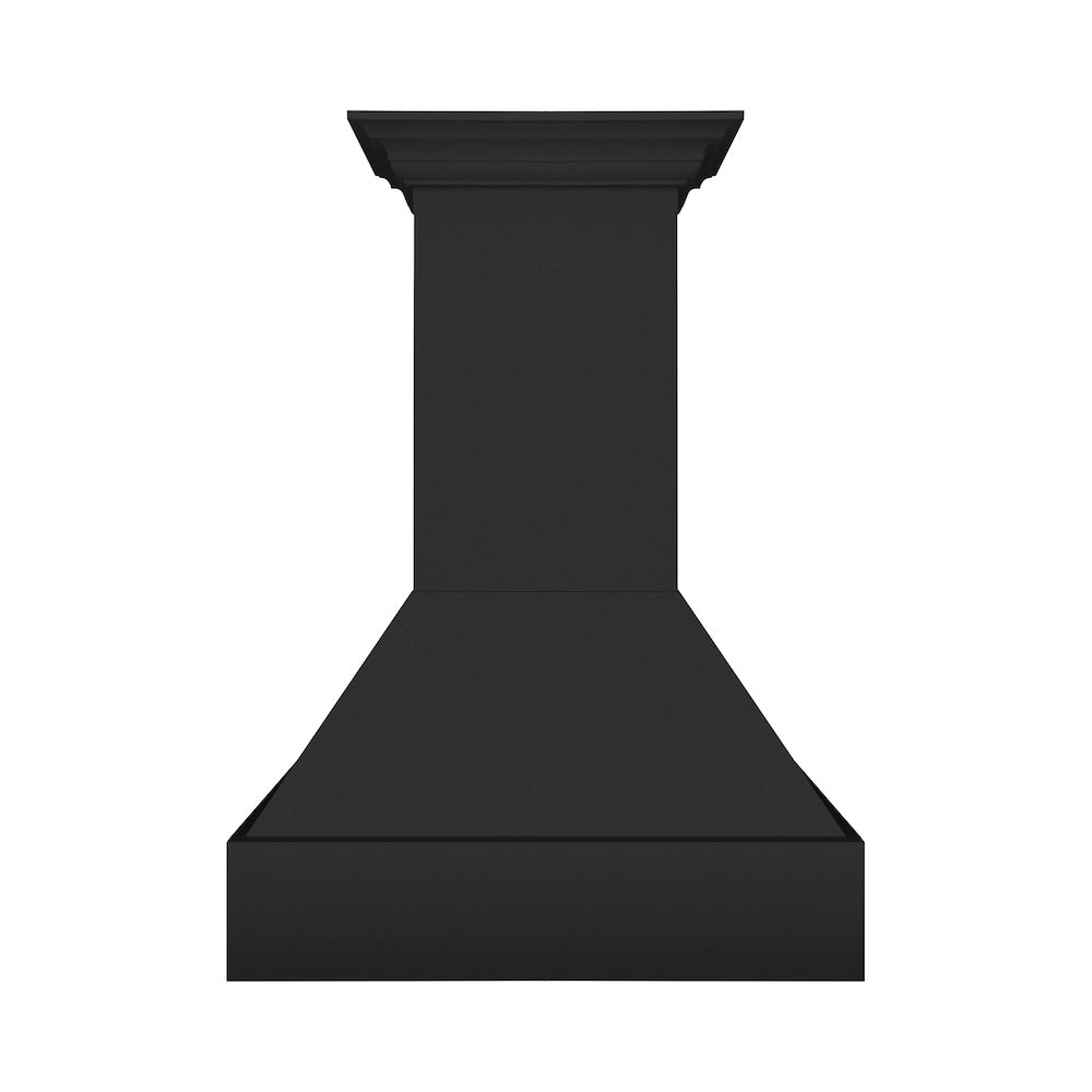 ZLINE Wooden 30-inch range hood in rustic black 355CC-30