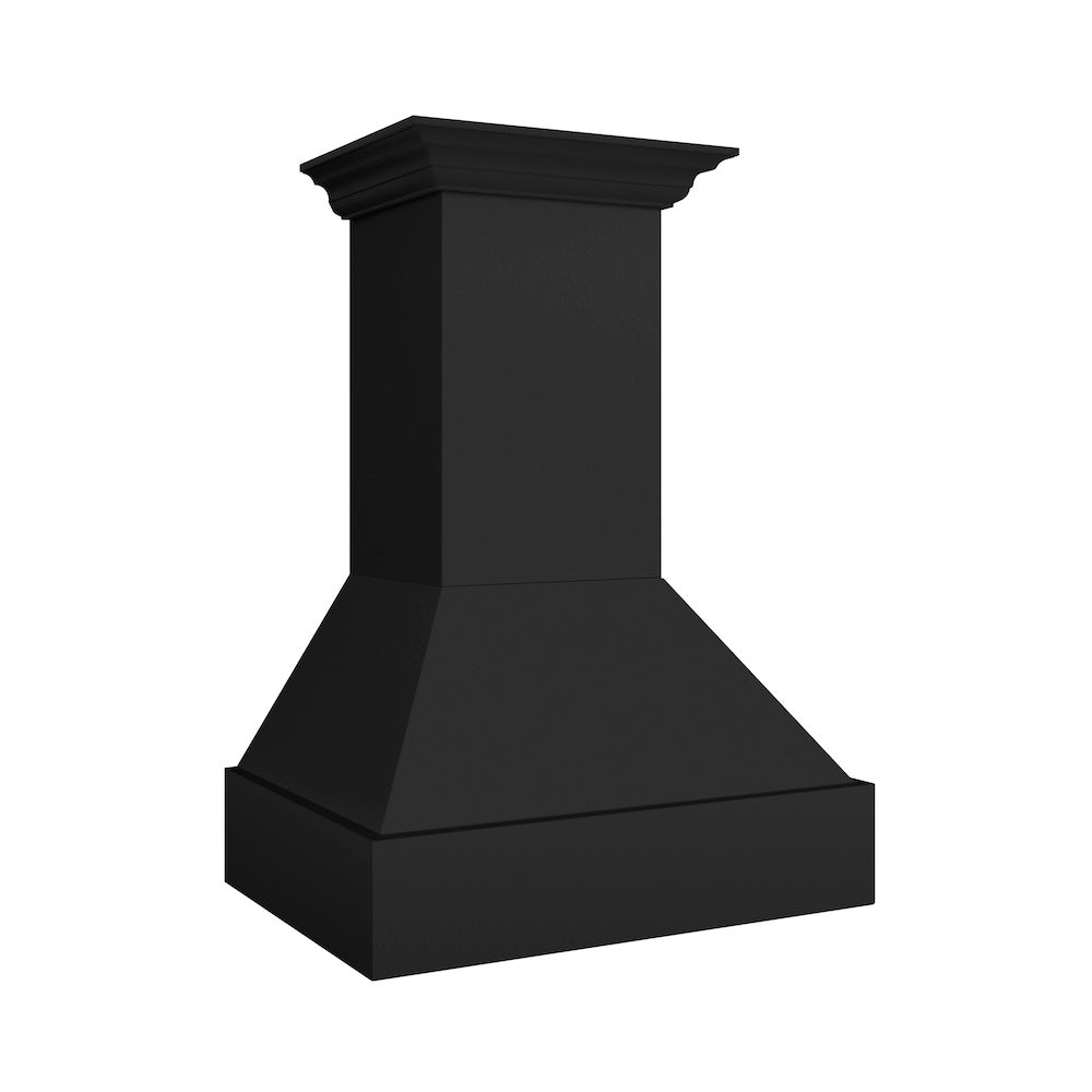 ZLINE Wooden 36-inch range hood in rustic black 355CC-36, view 4