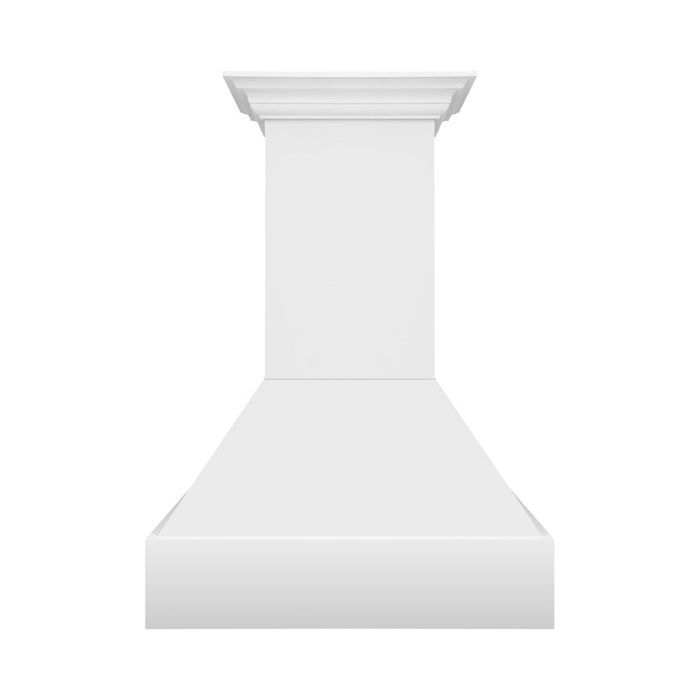 ZLINE Wooden 30-inch range hood in rustic bright white 355WW-30