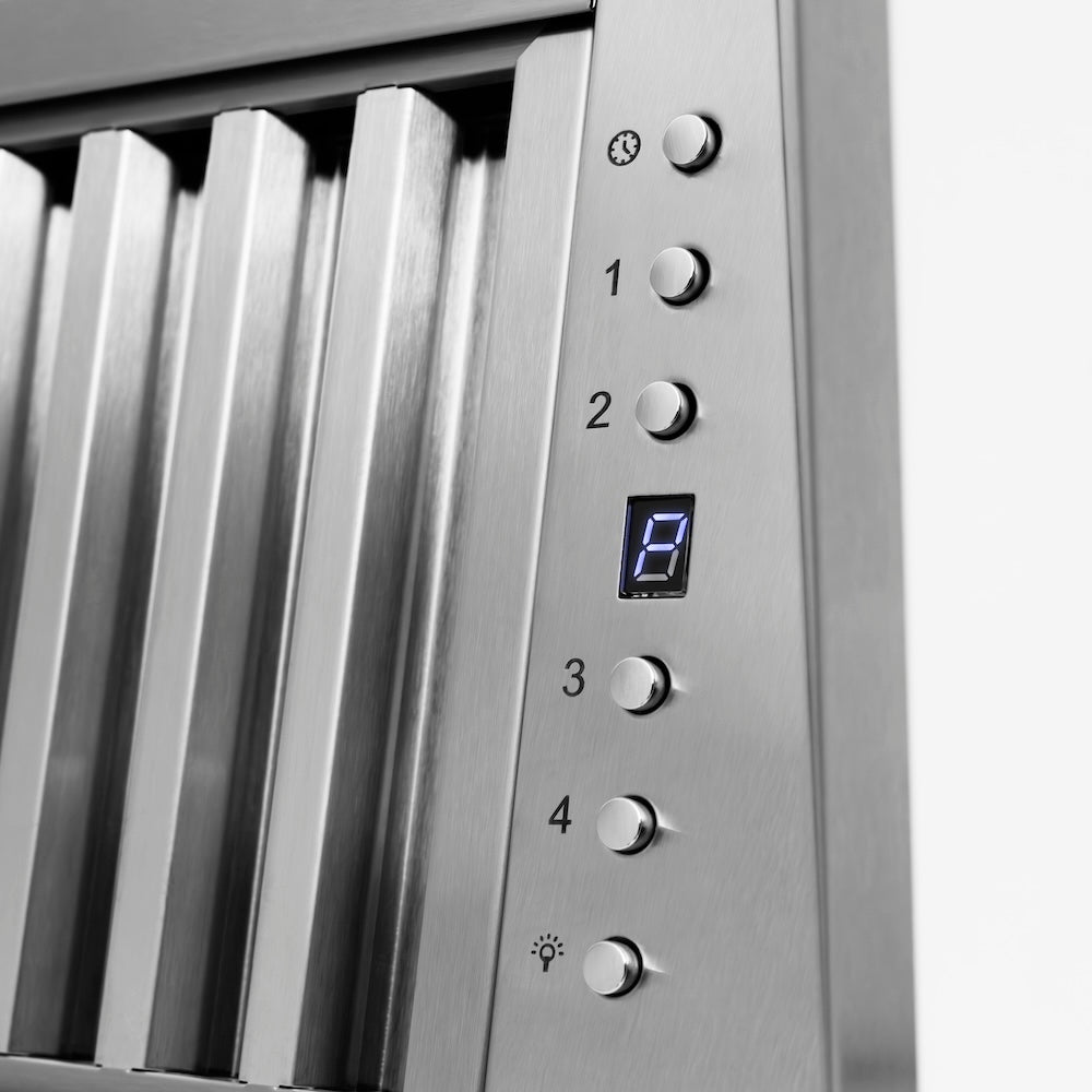 ZLINE Wooden 36-inch range hood in rustic bright white 355WW-36, detail