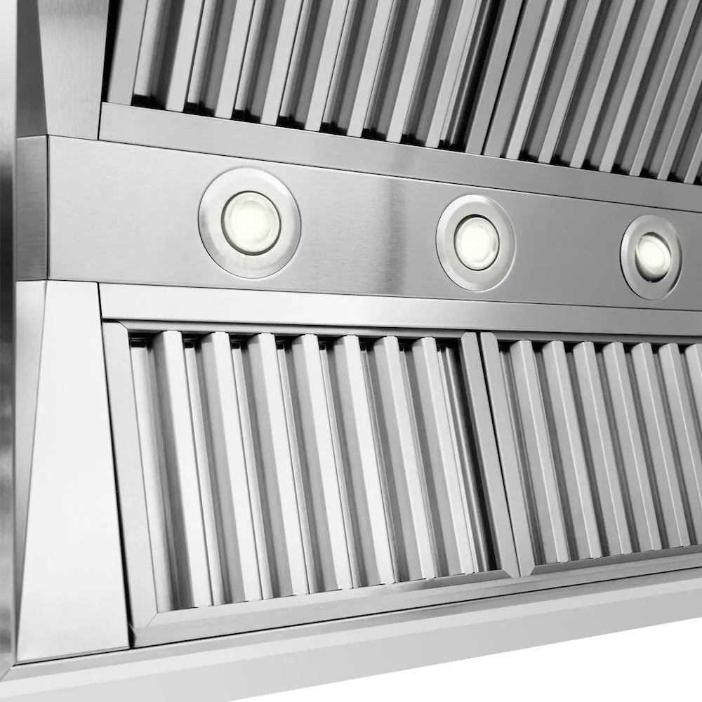 ZLINE Wooden 36-inch range hood in rustic bright white 355WW-36, detail