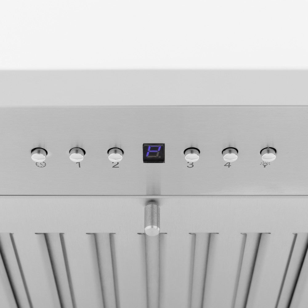 ZLINE Wooden 36-inch range hood in shiplap bright white KPWW-36, detail