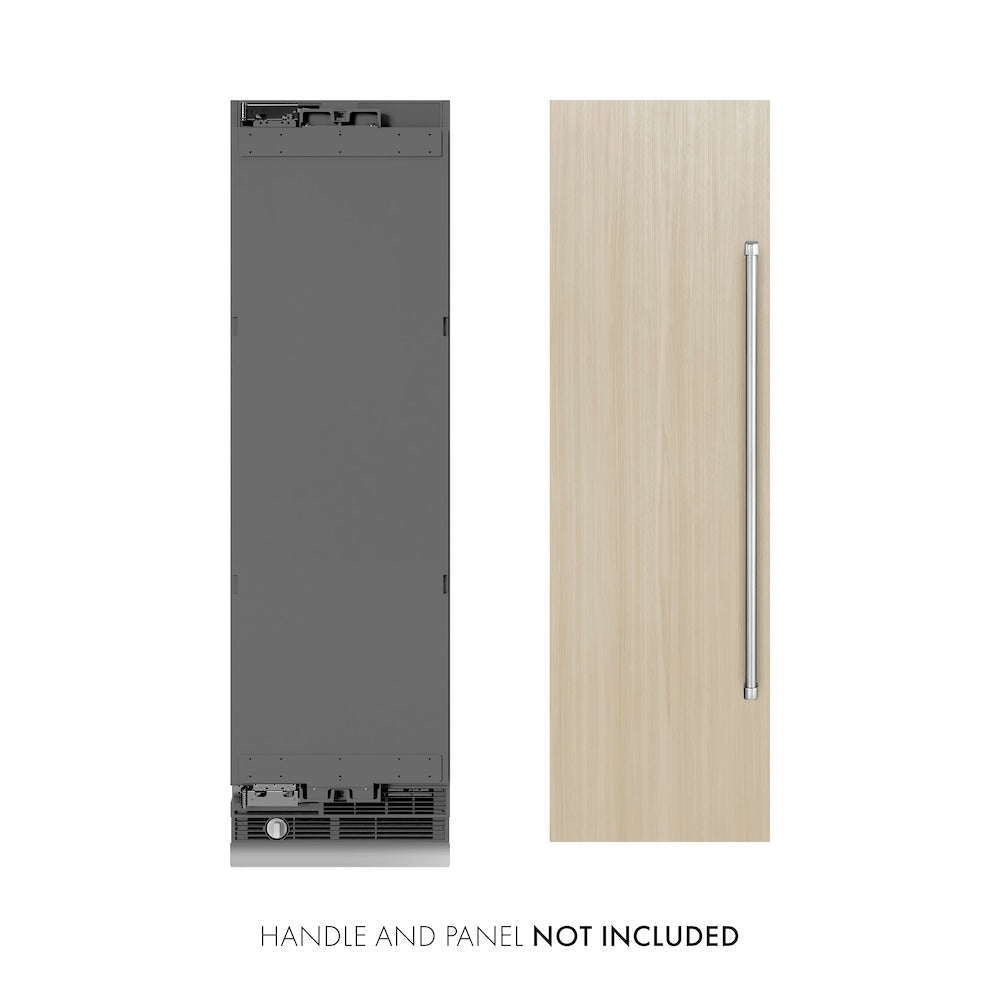 ZLINE 24-inch freezer, panel ready with graphite gray interior RBCFV-24, view 2