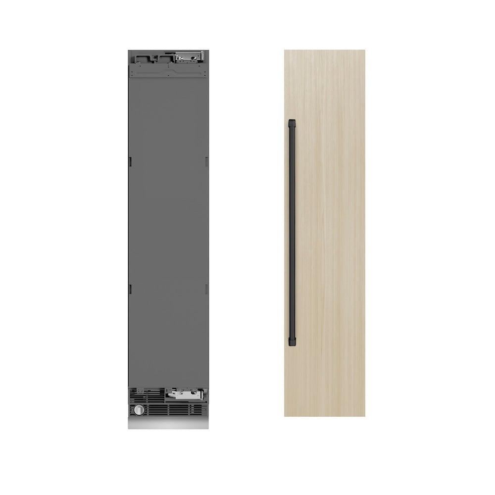 ZLINE Autograph Edition 18-inch freezer, panel ready with graphite gray interior and matte black accents RBCFVRZ-18-MB, view 6