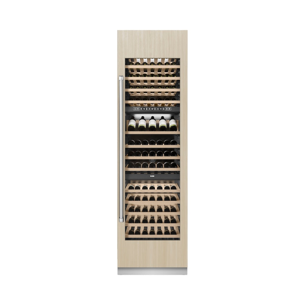 ZLINE 24-inch wine cooler, panel ready with graphite gray interior RBCWV-24, front view