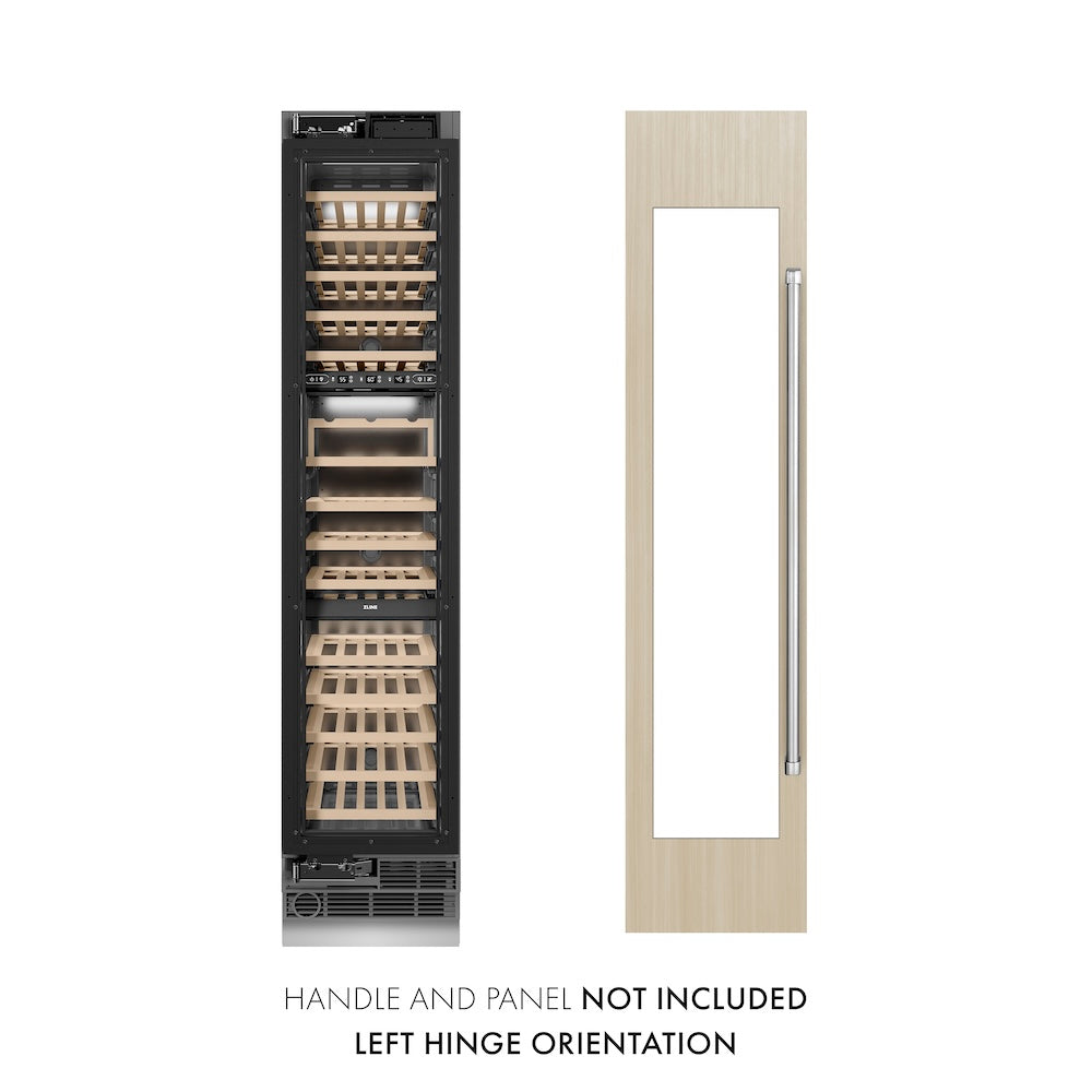 ZLINE 18-inch wine cooler, panel ready with graphite gray interior RBCWVL-18