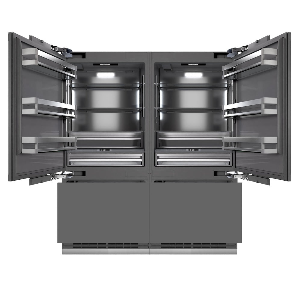 ZLINE 72-inch refrigerator, panel ready GRBIT-72, front view