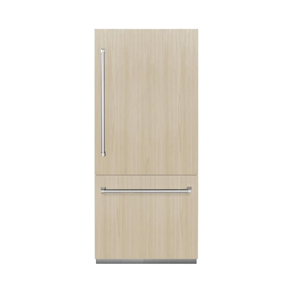 ZLINE 36-inch refrigerator, panel ready with bright white interior RBIT-36, front view