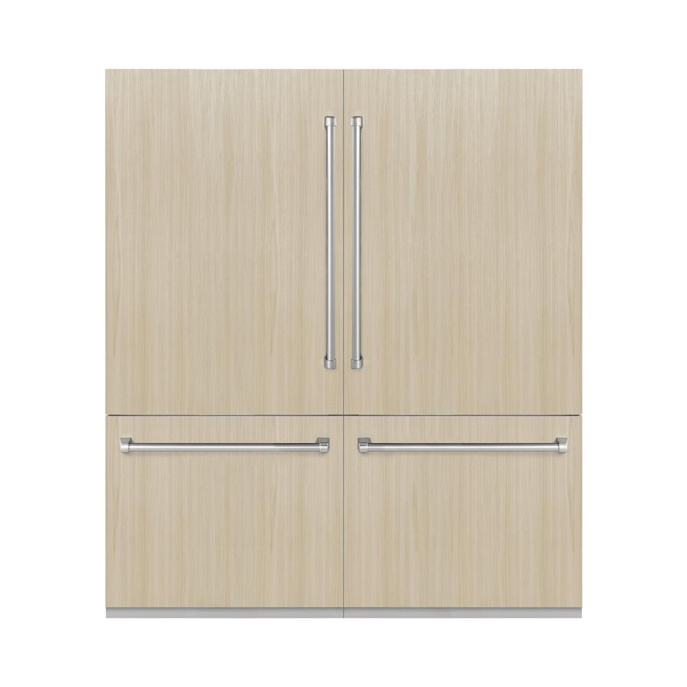 ZLINE 72-inch refrigerator, panel ready with bright white interior RBIT-72, front view