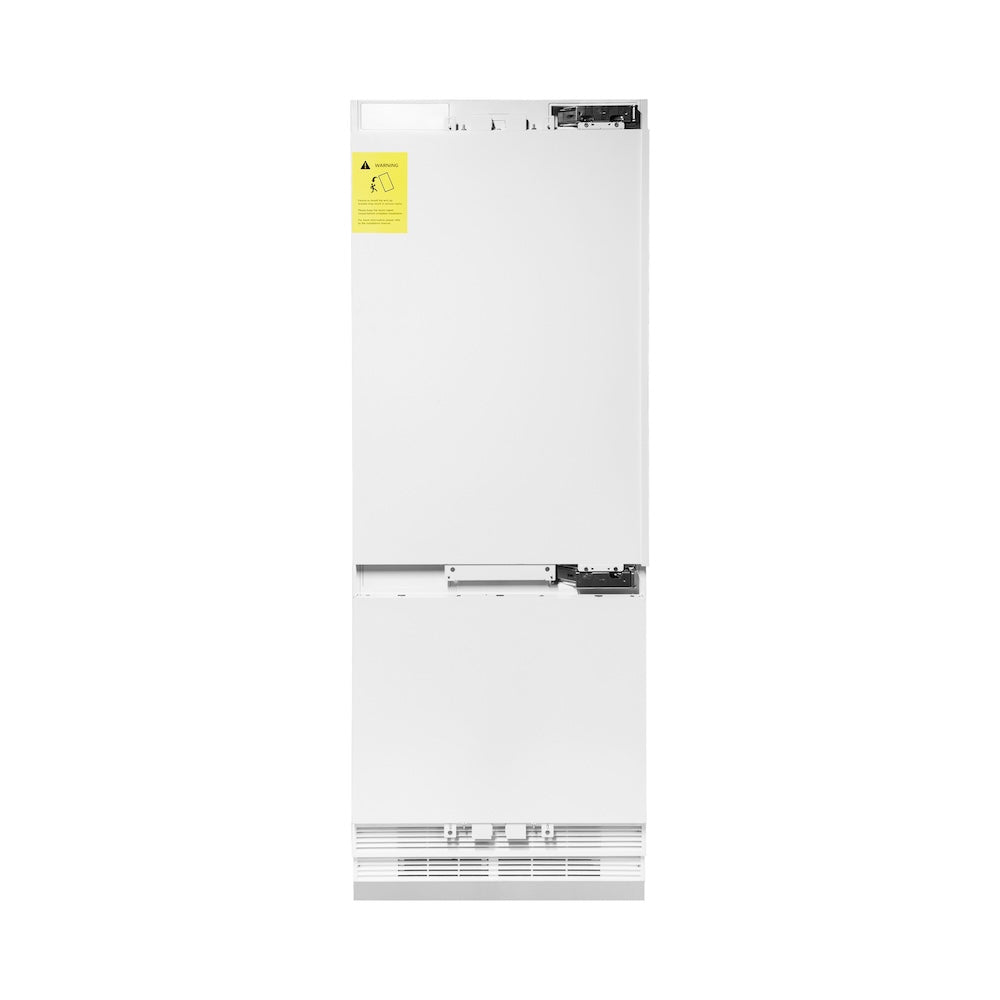 ZLINE 30-inch refrigerator, panel ready with bright white interior RBIV-30, front view