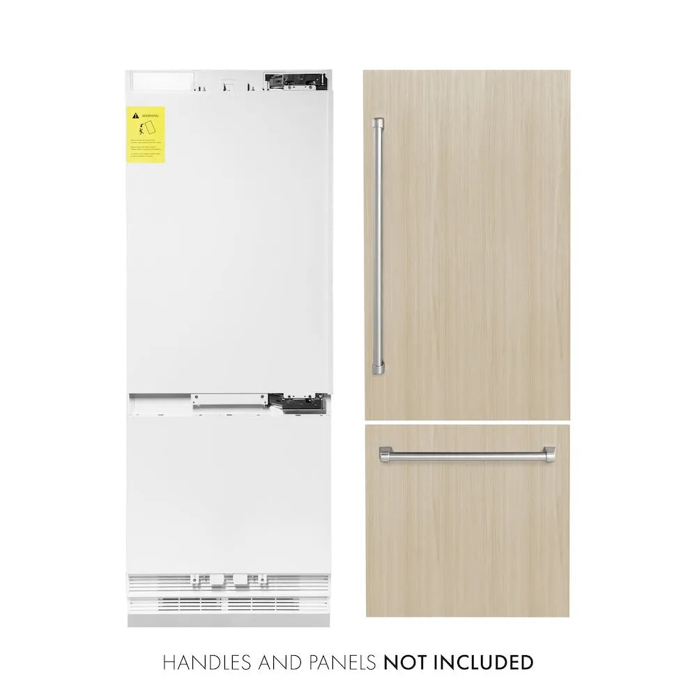 ZLINE 30-inch refrigerator, panel ready with bright white interior RBIV-30