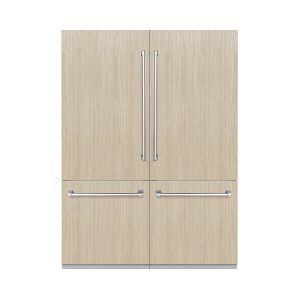 ZLINE 60-inch refrigerator, panel ready with bright white interior RBIV-60, front view