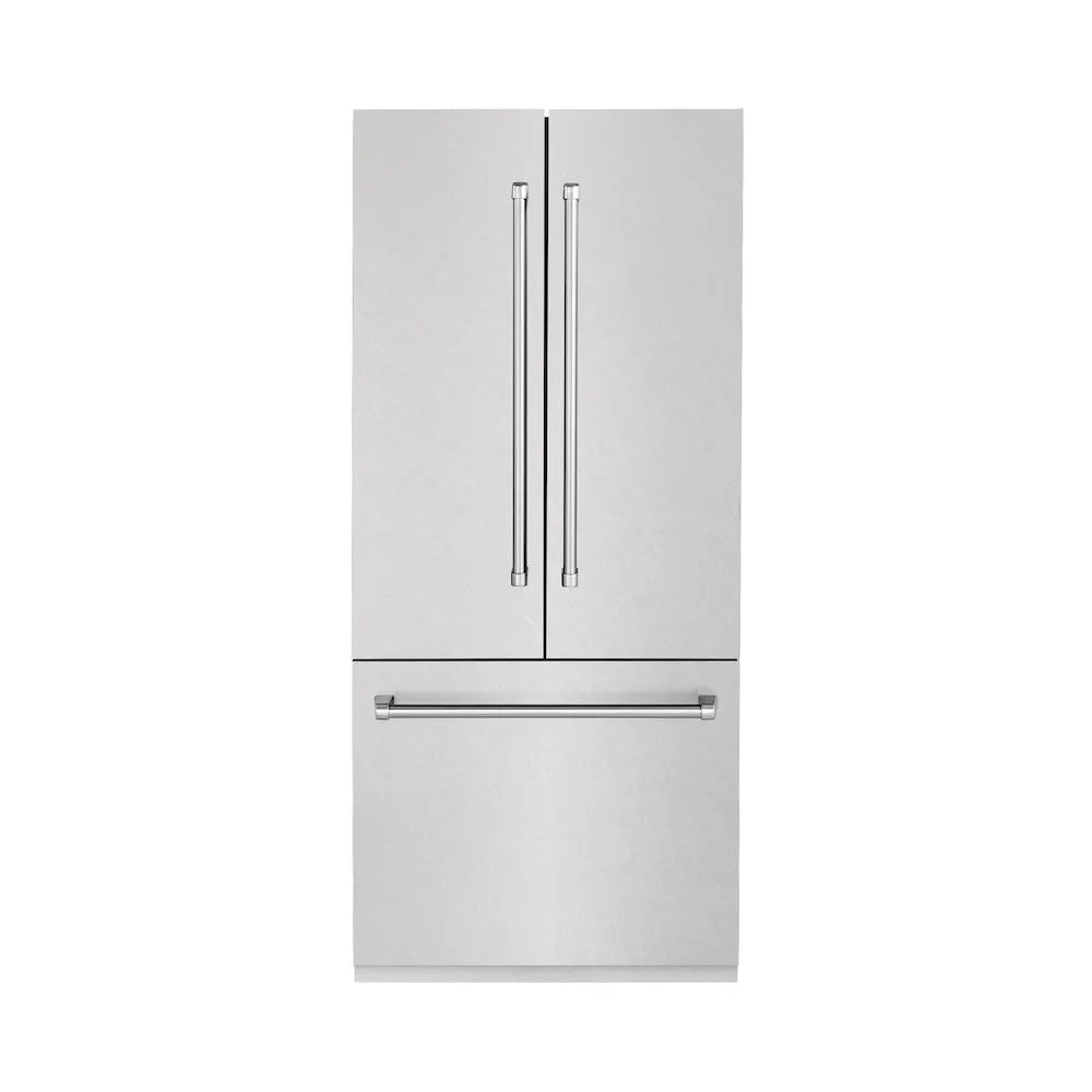 ZLINE 36-inch refrigerator in satin stainless steel with bright white interior RBIV-SN-36