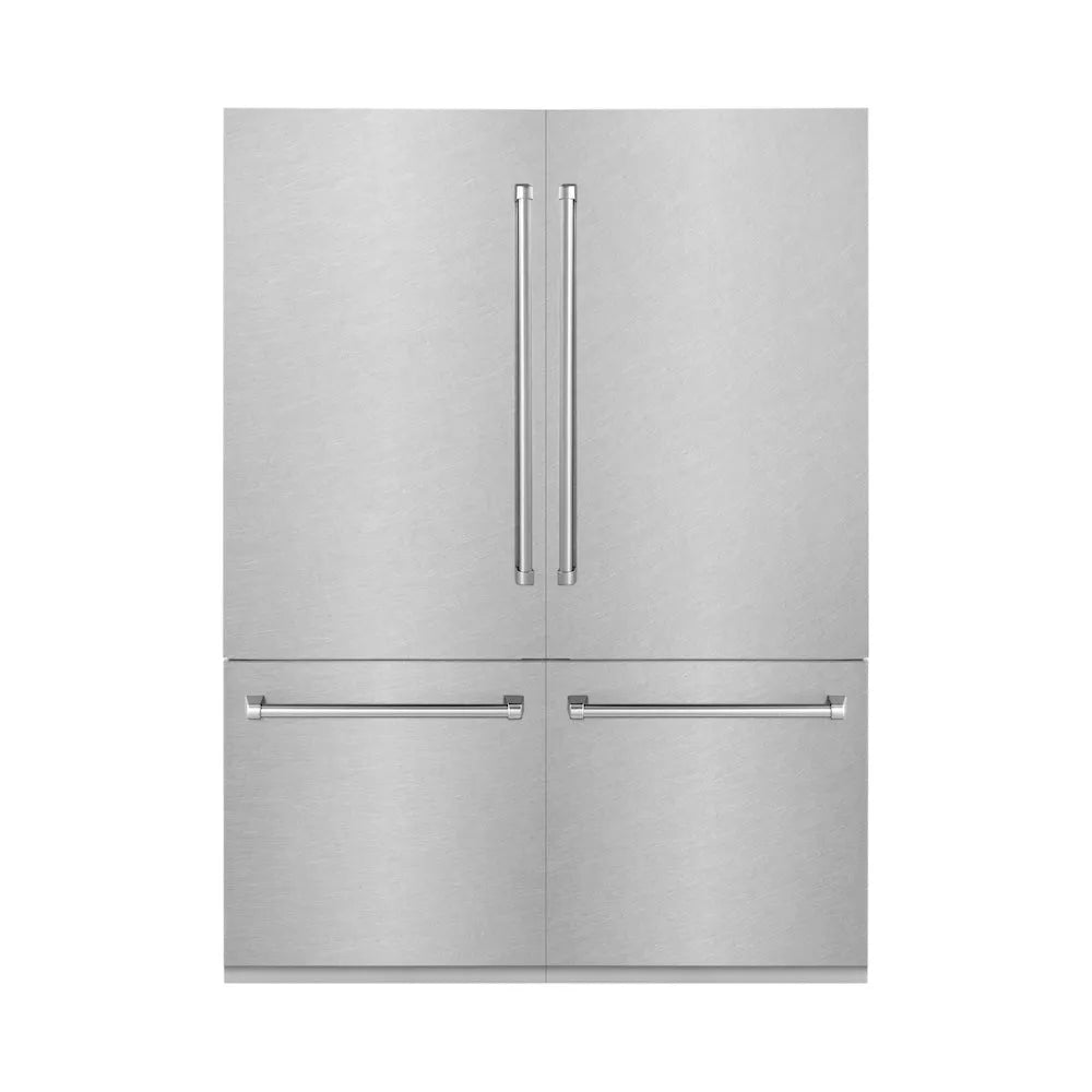 ZLINE 60-inch refrigerator in satin stainless steel with bright white interior RBIV-SN-60