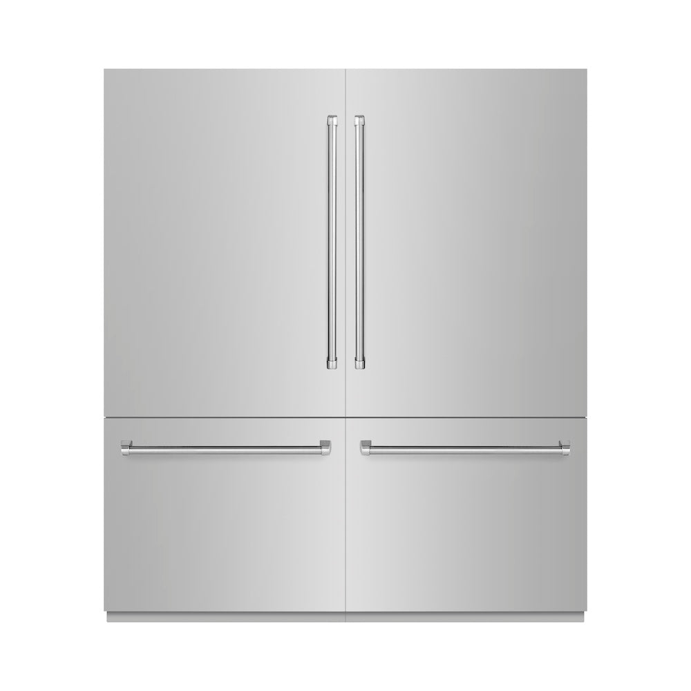 ZLINE 72-inch refrigerator in stainless steel with bright white interior RBIT-304-72