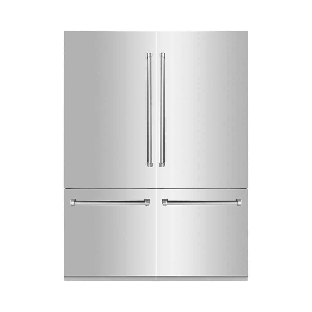 ZLINE 60-inch refrigerator in stainless steel RBIV-304-60, front view