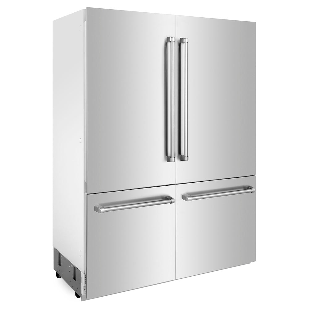 ZLINE 60-inch refrigerator in stainless steel RBIV-304-60, side view
