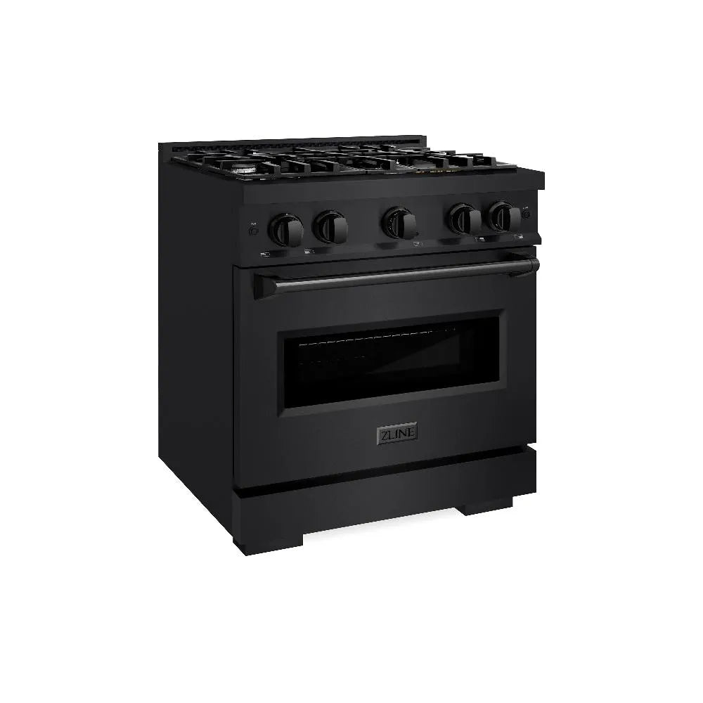 ZLINE Classic 30-inch range in black stainless steel CGRB-30