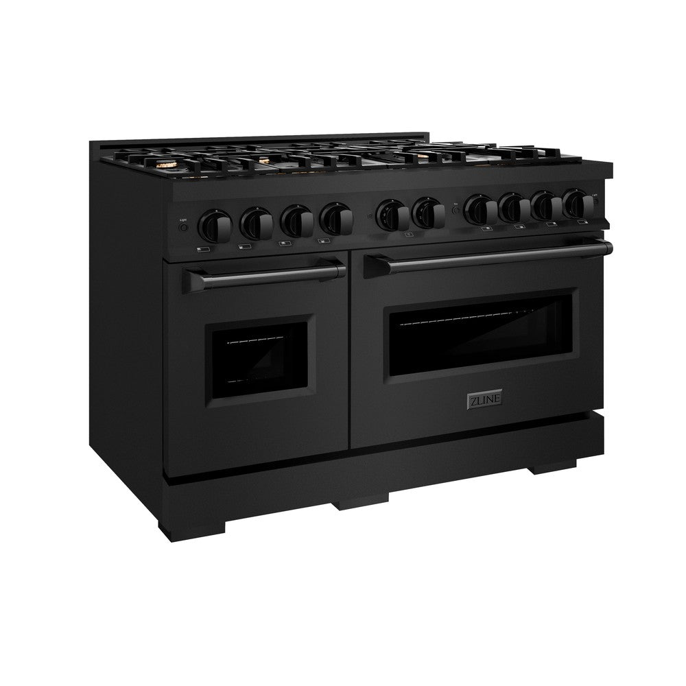 ZLINE Classic 48-inch range in black stainless steel CGRB-BR-48
