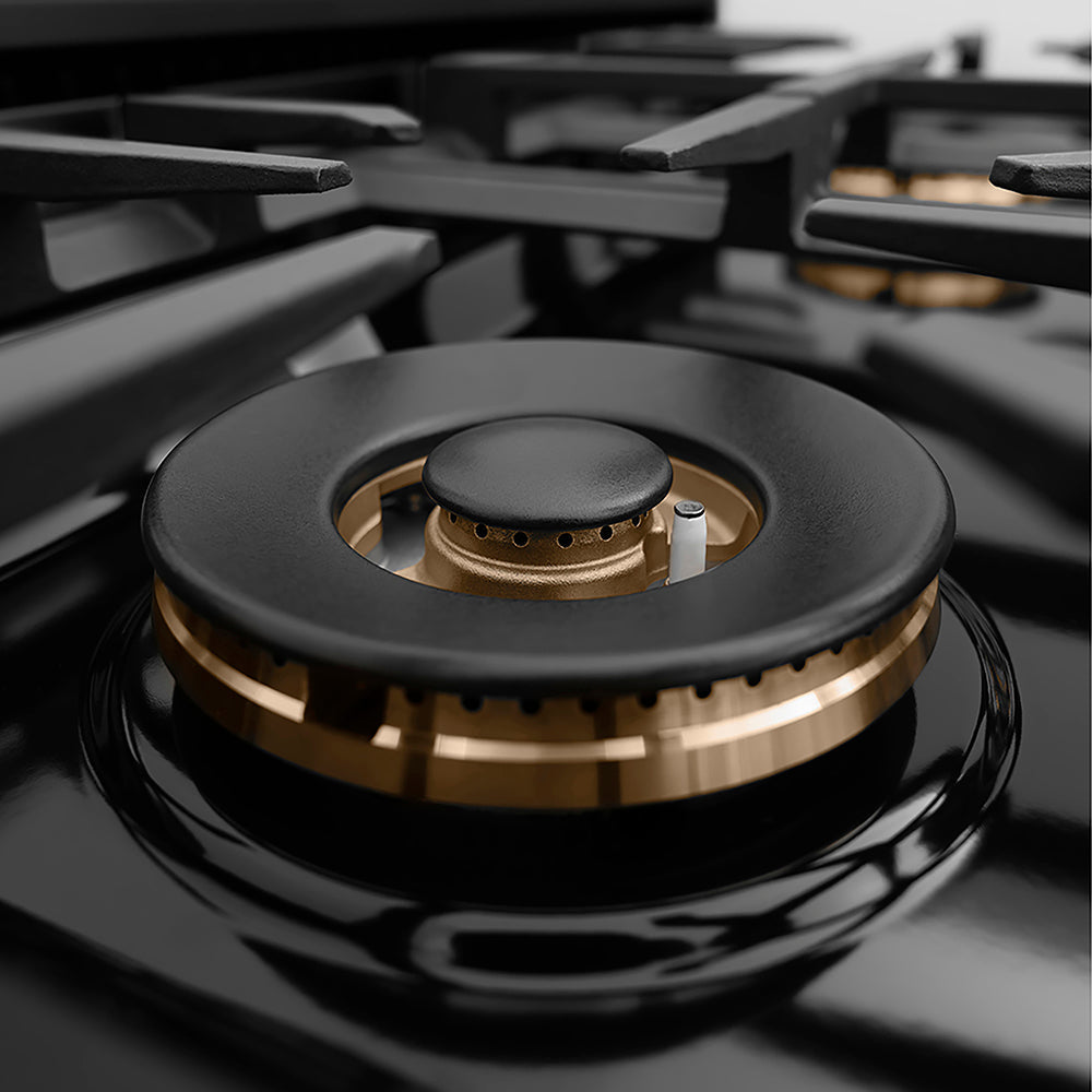 ZLINE Classic 30-inch rangetop in black stainless steel PCRTB-30, from above