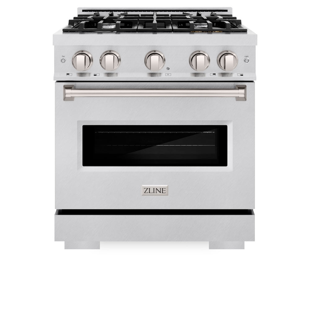 ZLINE Classic 30-inch range in satin stainless steel CDRS-30, front view