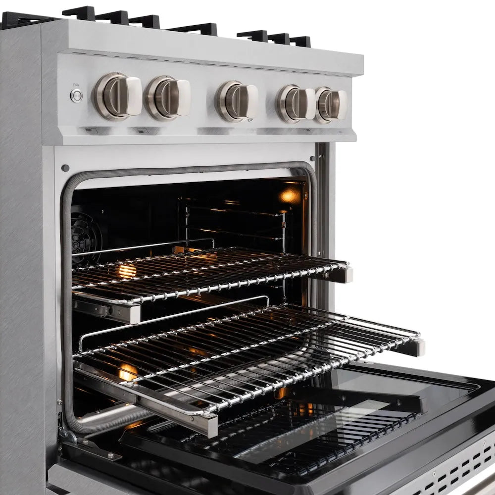 ZLINE Classic 30-inch range in satin stainless steel CDRS-30, detail